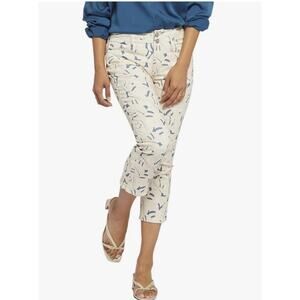 NYDJ Chloe Capri Alpine Basin Print 10P Lift Tuck EUC